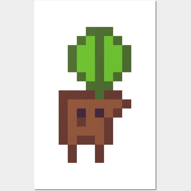 Pixel Stump Man Wall Art by MacSquiddles